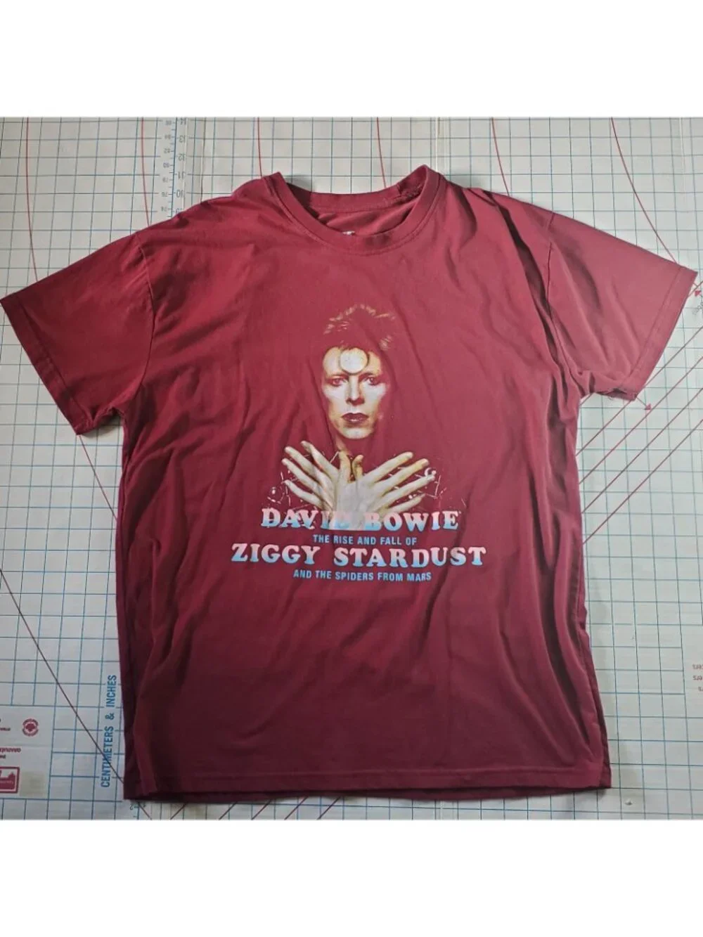 David Bowie The Rise And Fall Of Ziggy Stardust Men's Size Large T-Shirt 2024 - Picture 2 of 5